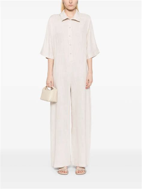 Tessitura Body Couture Nude Jumpsuit Neutrals FARFETCH AO