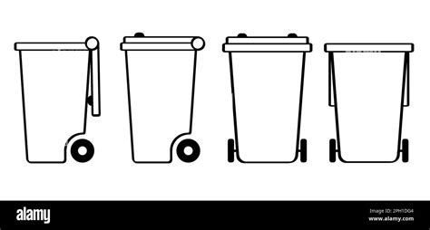 Wheelie Bin Garbage Bag And Container Waste Bin Or Or Litterbin