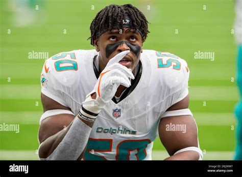 August 19 2023 Miami Dolphins Linebacker Mitchell Agude 50 Prior To