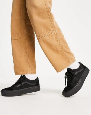 Vans Old Skool Schwarze Sneaker Mit Plateausohle ASOS