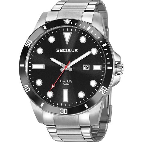 Relógio Seculus Masculino Long Life 20789G0SVNA1 Submarino