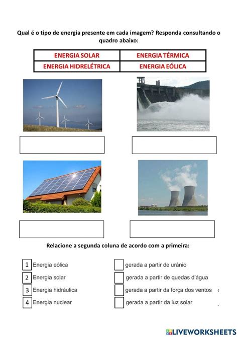 Fontes de energia online activity – Artofit