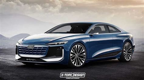 Audi A5 Coupe E Tron Rendering Imagines A Sleek Two Door Ev