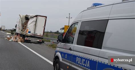 Zderzenie tirów na autostradzie A1 jeden z kierowców był pijany