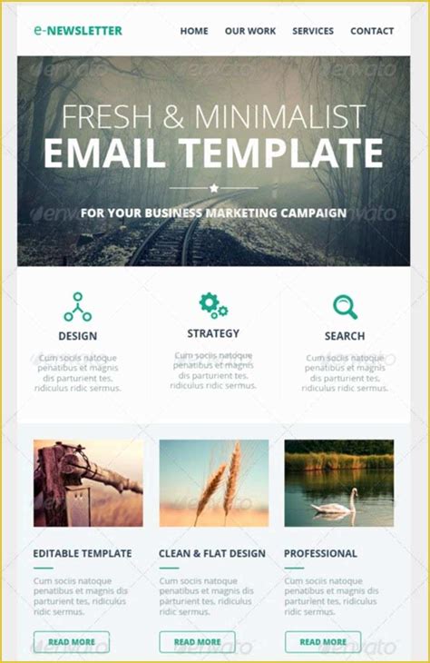 Free Newsletter Formats Templates Of Email Newsletter Templates