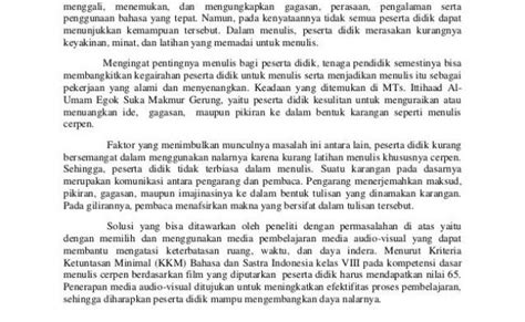 Contoh Cerpen Singkat Beserta Unsur Intrinsiknya Contoh Cerpen Pendek