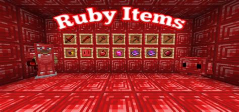 Ruby Items Addon 1 14 Minecraft PE Mods Addons