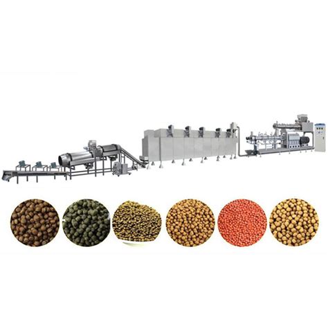 Twin Screw Extruder Fish Feed Making Machine Fully Automatic Floating