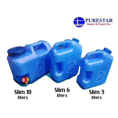 Slim 10liters 6liters And 3liters Water Gallon Shopee Philippines