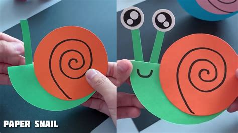 How To Make Paper Snail Craft Diy Paper Snail Youtube