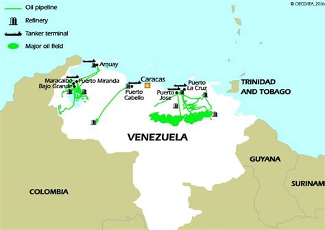 Venezuela mapa petrolero de Venezuela de las reservas de petróleo mapa ...