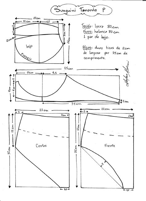 Biquini Retr Tipo Sunquini Diy Molde Corte E Costura Marlene Mukai