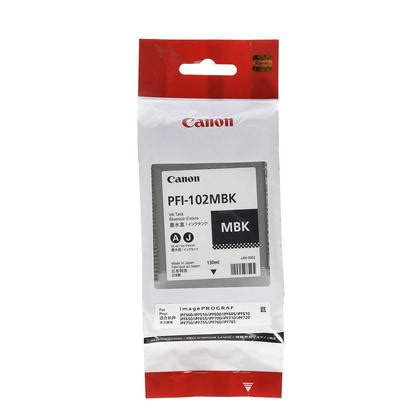 Canon PFI 102MBK Original Matte Black Ink Cartridge 0894B001