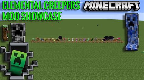 Minecraft Elemental Creepers Mod Showcase YouTube