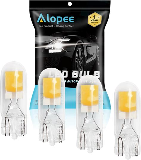 Amazon Alopee 4 Pack 194 Bulb Warm White Led 2700K Replacement For