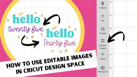 How To Use Editable Images In Cricut Design Space Cricut Design