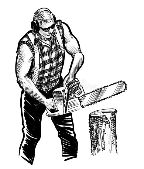 Canadian Lumberjack Stock Illustration Illustration Of Woodcutter