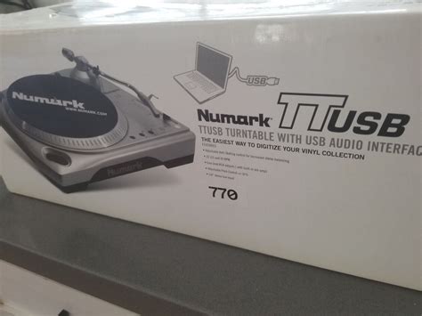 Numark Ttusb Turntable With Usb Audio Interface Ebay