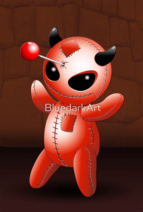 Voodoo Doll Evil Devil Cartoon By Bluedarkart Redbubble