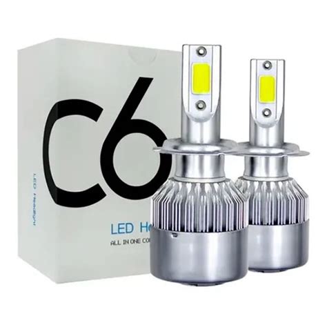 Par Lâmpada Automotiva H7 Super Led Efeito Xenon Farol Carro Shopee