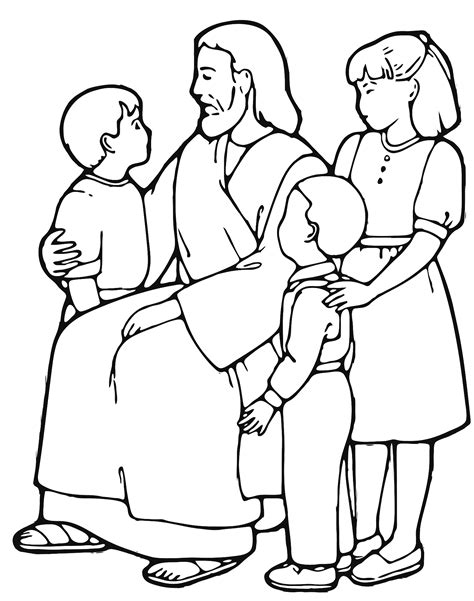 Jesus Teaching Children transparent PNG - StickPNG