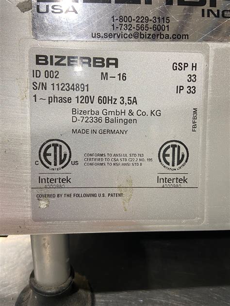 Bizerba Gsp H Heavy Duty Manual Gravity Feed Deli Cheese Meat