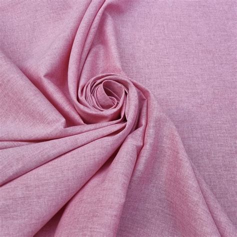 Tissu Coton Chambray Rose au Mètre pour la confection diverse Blouse