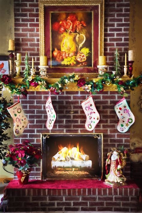 Christmas Fireplace Images | Free Photos, PNG Stickers, Wallpapers ...