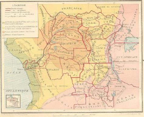 Map of the Belgian Congo (1920) - Philatelic Database