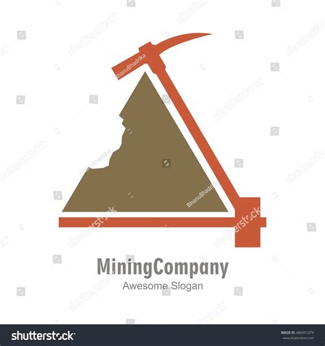 The Best Mining Logo Template Royalty Free Stock Vector 486951079