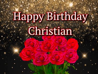 Happy Birthday Christian GIF 24