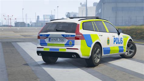 2019 Volvo V60 Swedish Police Livery Gta 5 Mods