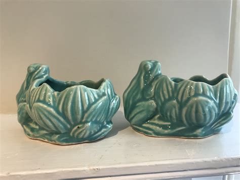 Mccoy Pottery Frog Lily Pad Planter Collectors Weekly