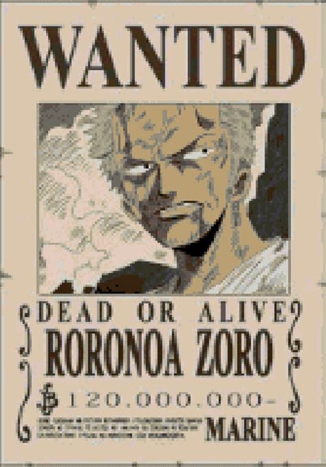 Roronoa Zoro Wanted Poster