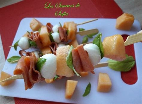 Brochettes De Melon La Mozzarellla Et Jambon Cru Sympa Le Go T Mi