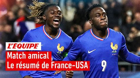 France 2 2 États Unis Le Résumé Du Match Des Espoirs Et La Réaction