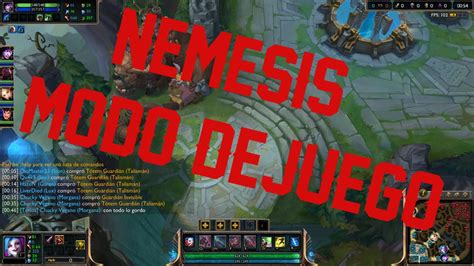 Nuevo Modo De Juego NEMESIS League Of Legends YouTube