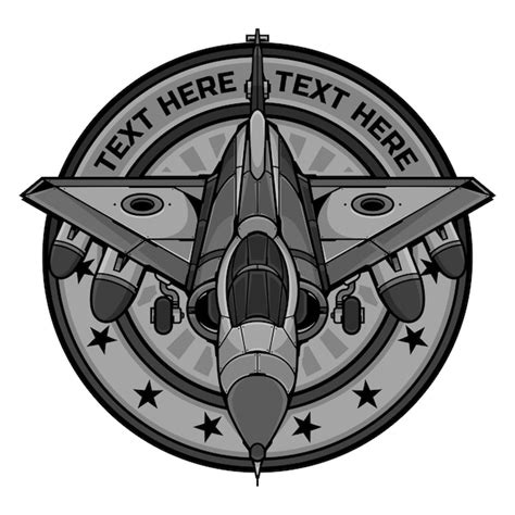 Premium Vector Military Jet Aircraft Logo