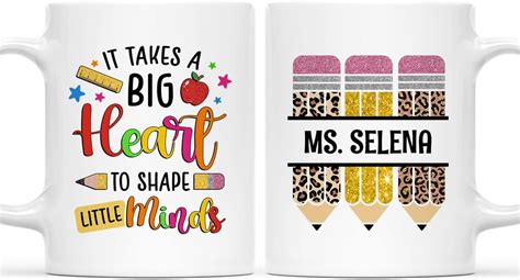 Amazon Wowcugi Personalized Teacher Mug Teacher Coffee Mugs Cups