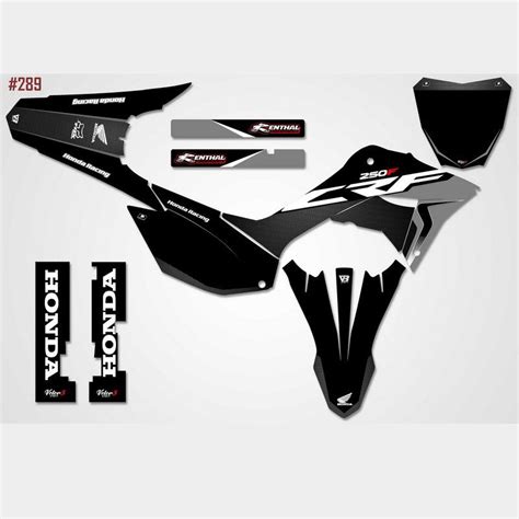 KIT GRÁFICO ADESIVO HONDA CRF 230 250 BIKER AMX AVTEC Vetor3