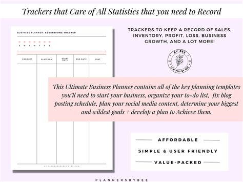 Etsy Business Planner Business Templates Printable Small - Etsy