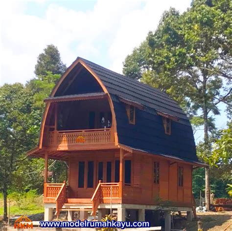 Rumah Lumbung Tingkat 4x8 M Rumah Kayu Bongkar Pasang