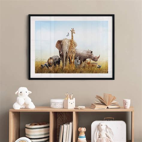 Poster Afrikanische Tiere Wall Art De