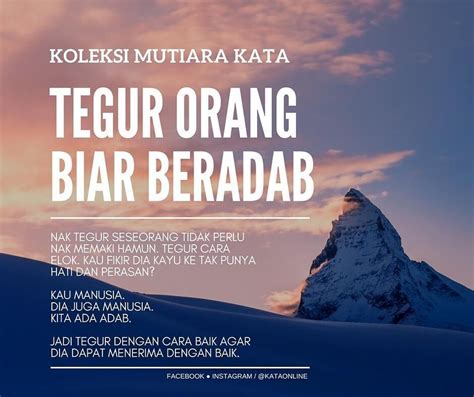 Cara Nak Memberi Teguran Yang Baik