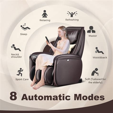 Full Body Zero Gravity Sl Track Massage Chair With Pillow Costway