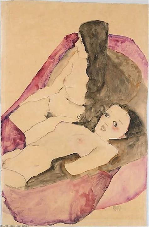 Artwork Replica Two Reclining Nudes By Egon Schiele 1890 1918 Croatia