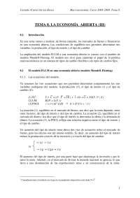 La Econom A Abierta Iii Apuntes De Macroeconom A Docsity