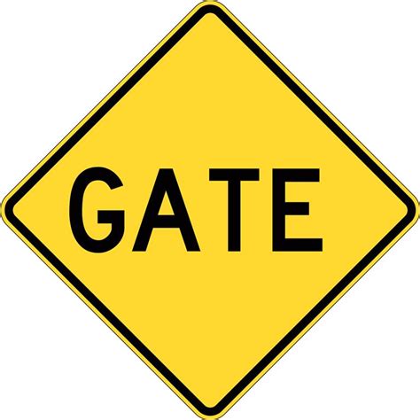 Gate Sign - Area Safe