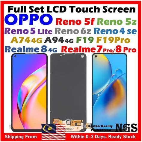 Full Set Lcd For Oppo Reno 5f Reno 5z Reno 5 Lite Reno 6z Reno 4 Se A74