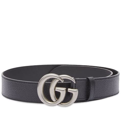 Gucci Mens Gg Marmont Belt In Black Gucci